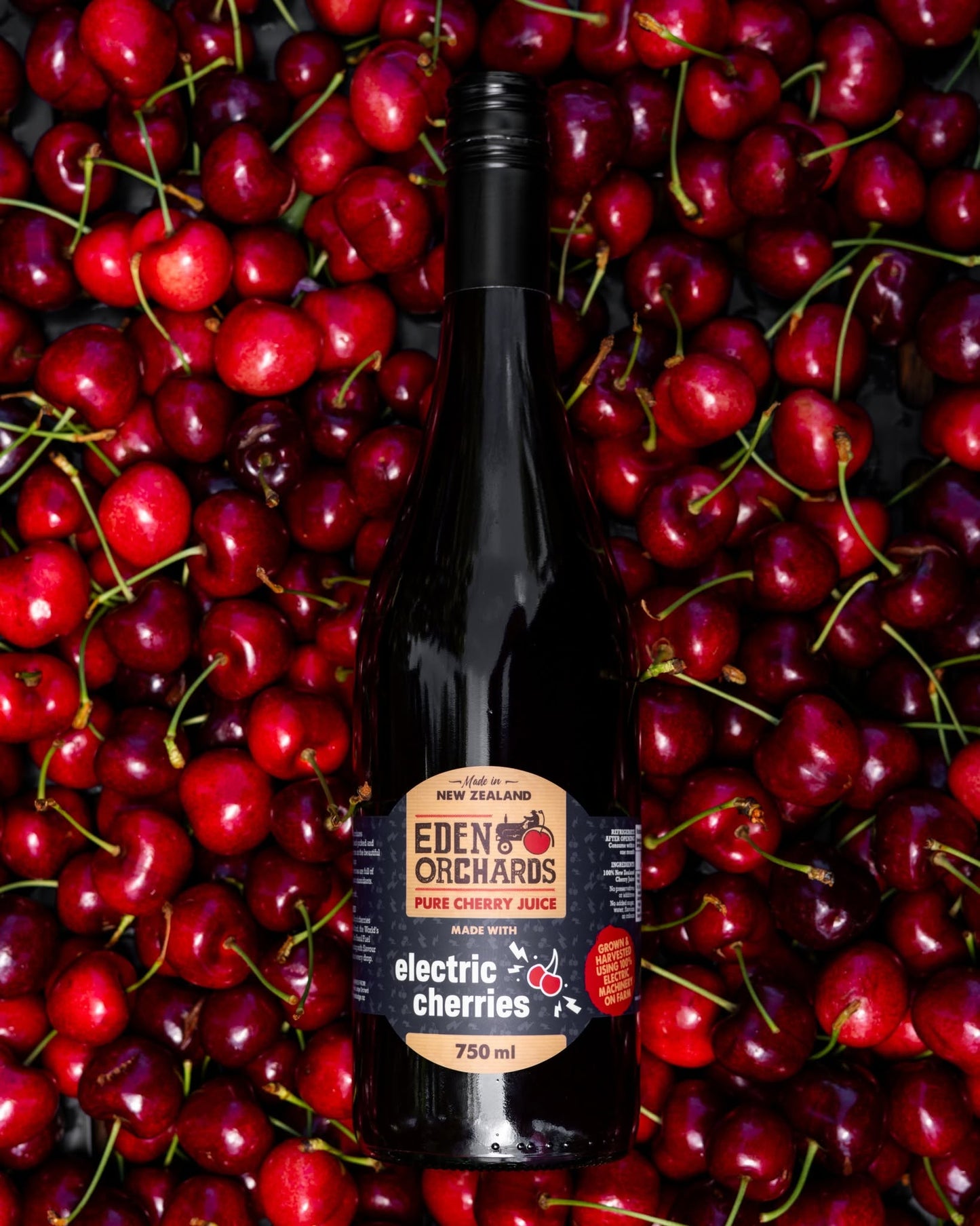 Electric Cherries 100% Pure Cherry Juice – 6 x 750ml